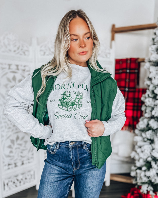North Pole Social Club [hthr grey/green]