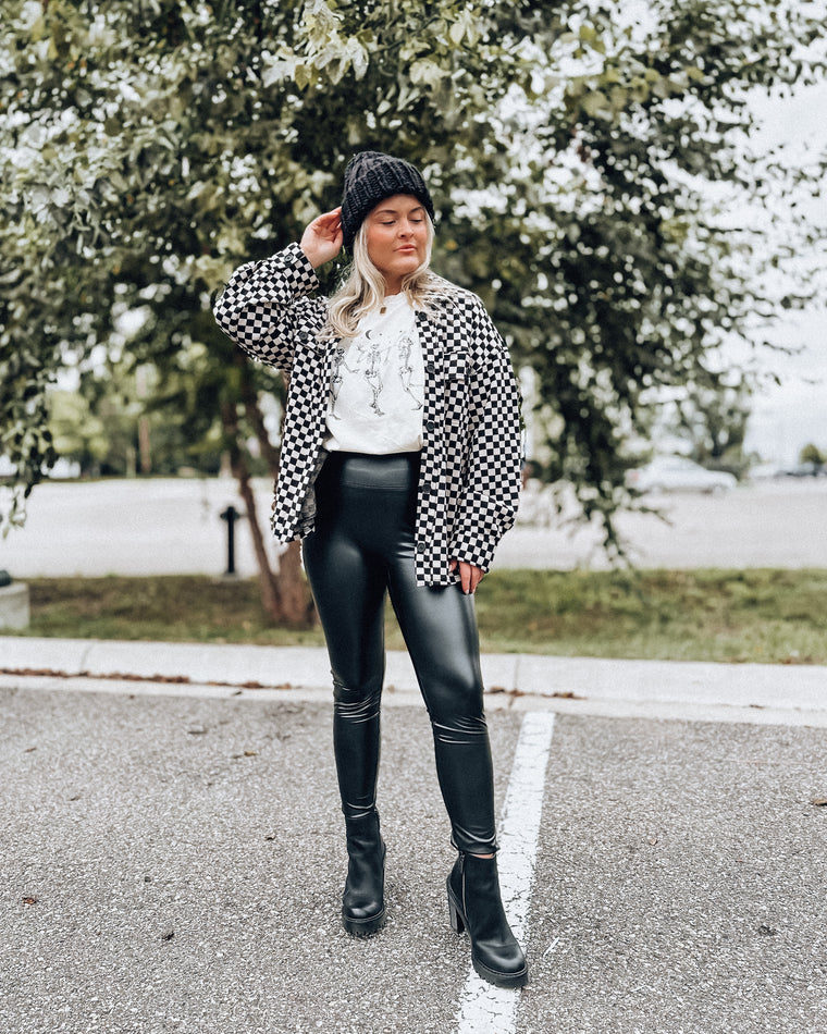 Leather Leggings [black]