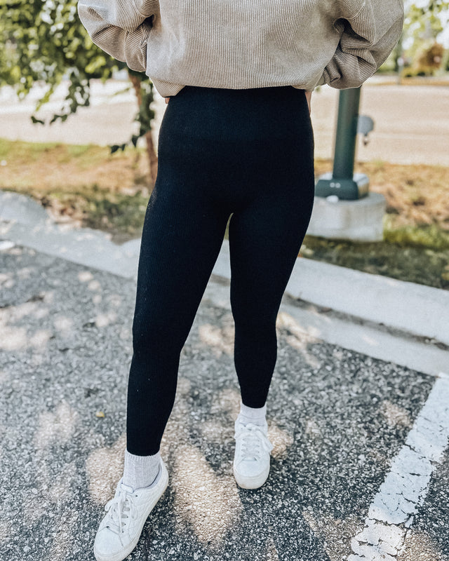 Rib Leggings [black]