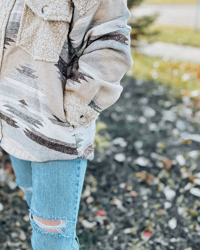 Snowshoe Sherpa Shacket [mocha]