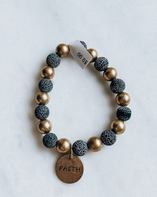 Faith Bracelet [gold/black]