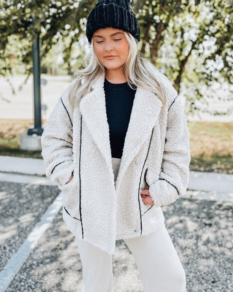 Jackpot Sherpa Jacket [ivory]