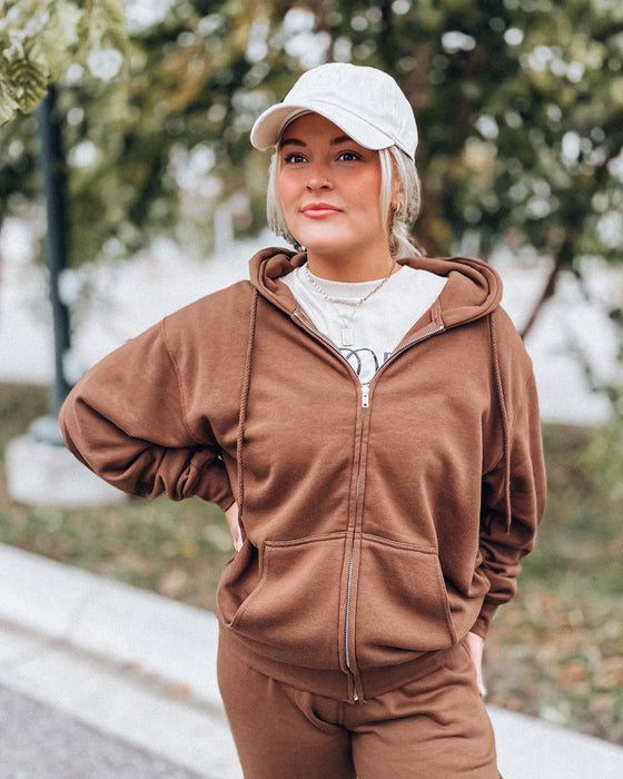 On The Run Zip-Up [walnut]