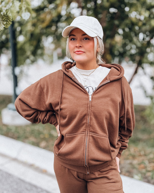 On The Run Zip-Up [walnut]