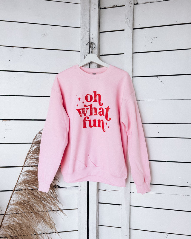 RESTOCKED: Oh What Fun Crew [pink] a