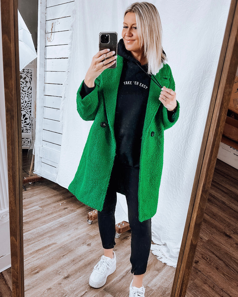 TAKE 'ER EASY unisex hoodie [black]
