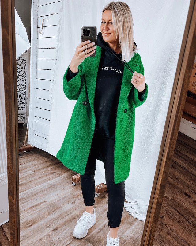 TAKE 'ER EASY unisex hoodie [black]