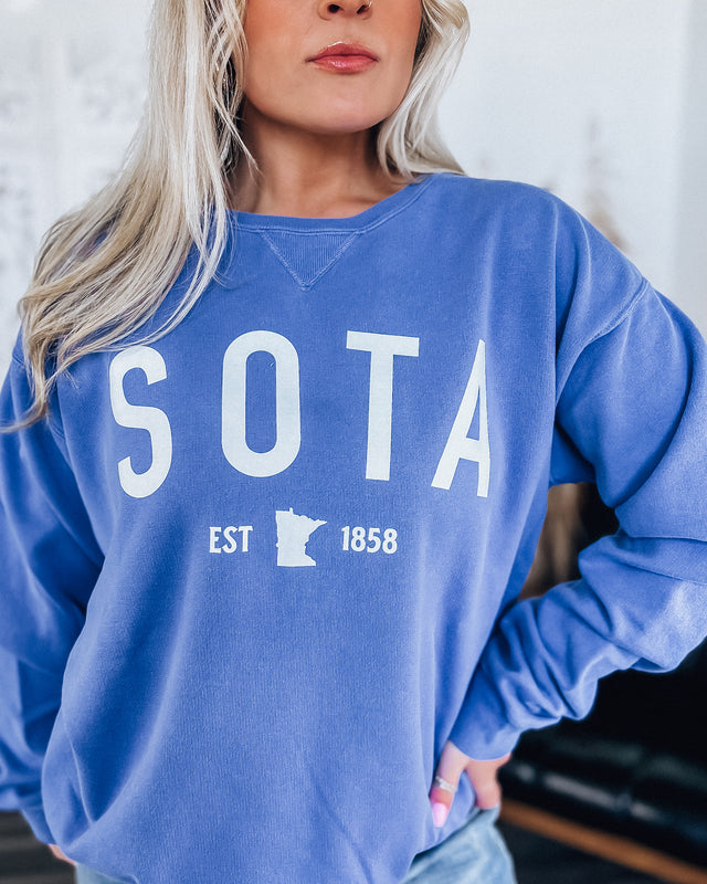 Sota MN 1858 Icon Unisex Crew [washed blue]