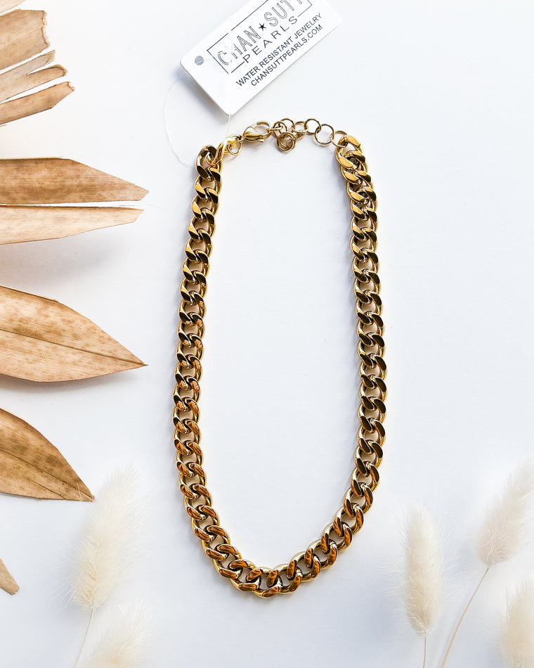 Chunky Gold Necklace [18k Gold Plated Stainless Steel]