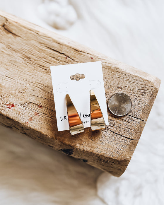 Chunky Gold Hoop Earrings [gold]