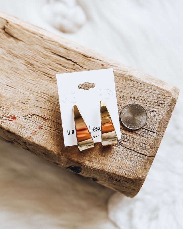 Chunky Gold Hoop Earrings [gold]