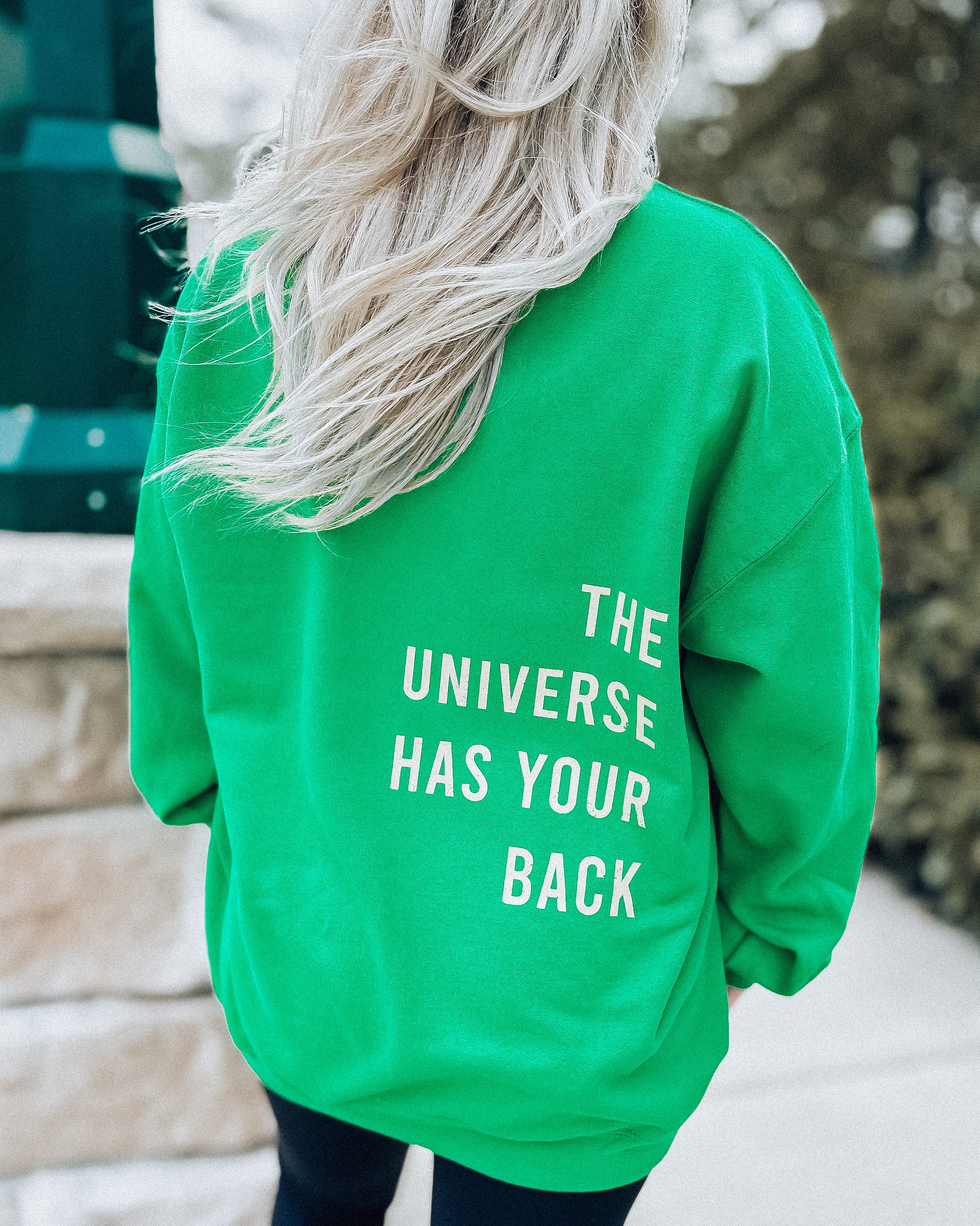 The Universe Crewneck [kelly green/yellow]