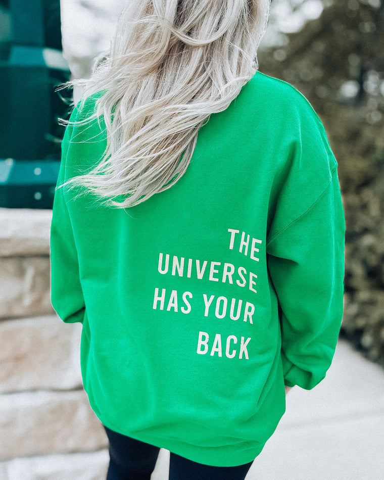 The Universe Crewneck [kelly green/yellow]