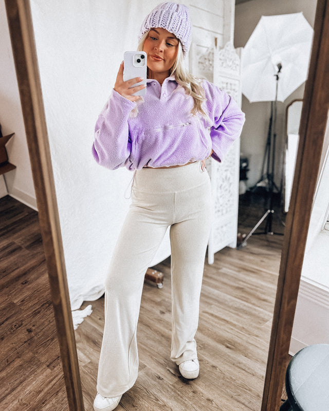 Cozy Moment Fleece Pullover [lavender]