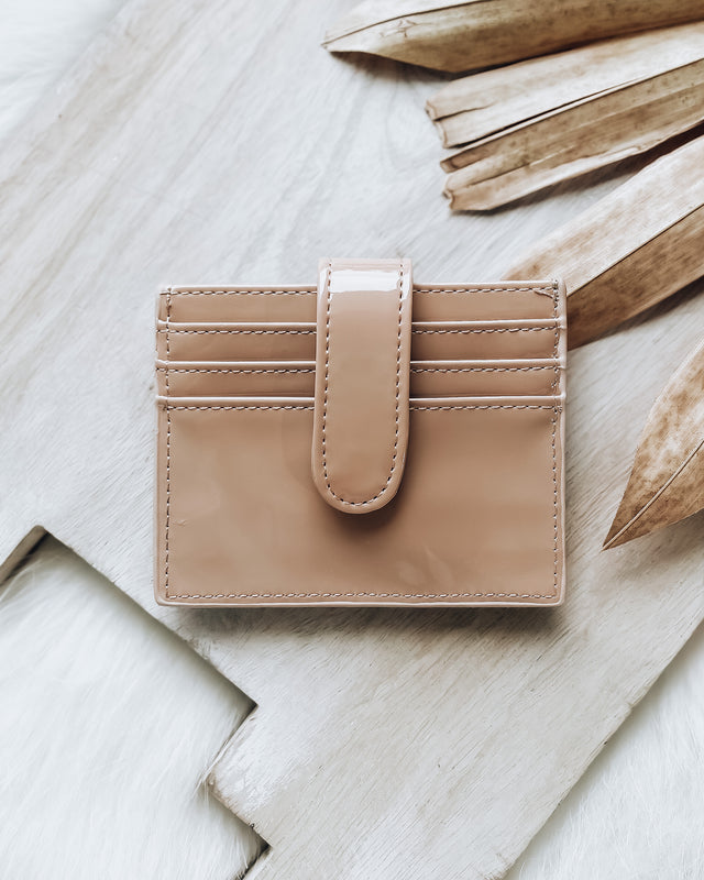 Patent Card Holder [beige]