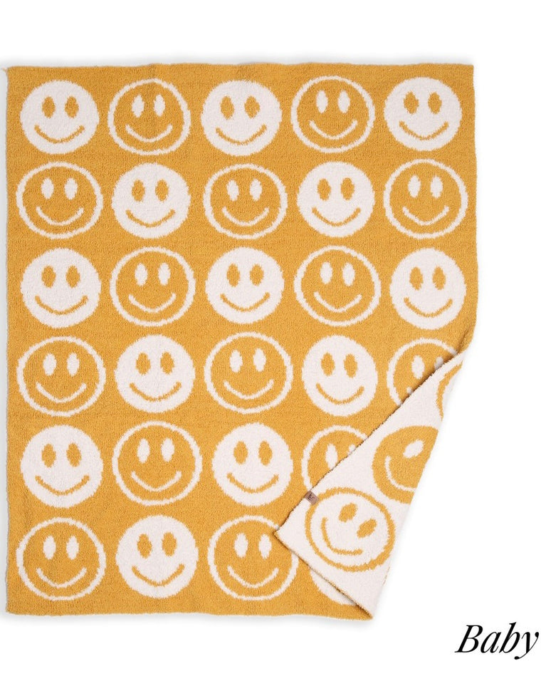 RESTOCKED: happy kids blanket [mustard]