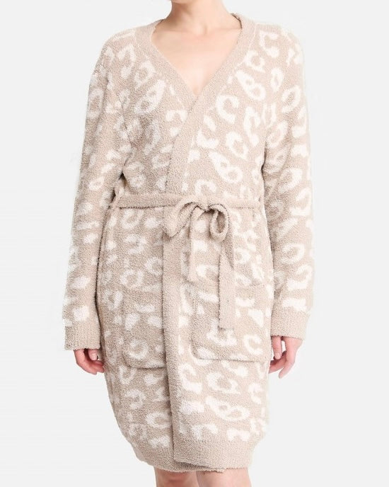 Lux Leopard Robe [beige]