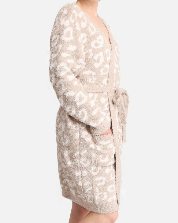 Lux Leopard Robe [beige]