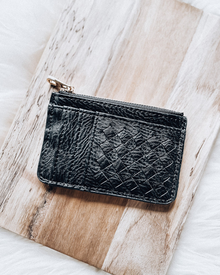 Quilted Money/Card Holder [blk]