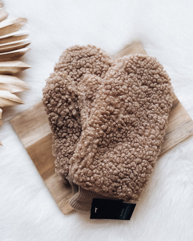 Polar Sherpa Mittens [beige]