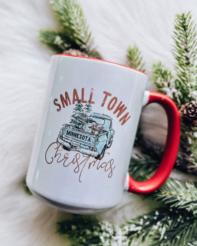 Small Town Christmas ceramic mug