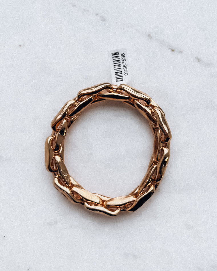 Chunky Metal Stretch Bracelet [gold]