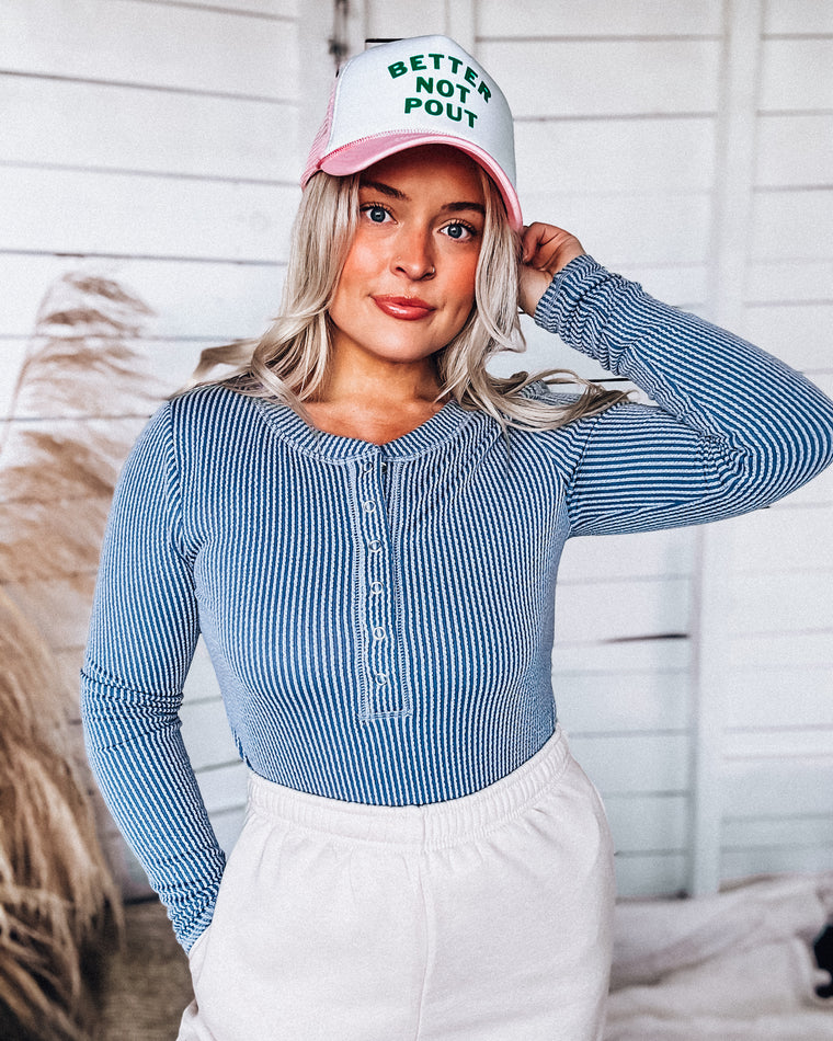 The Night Before Cozy Top [dusty blue]