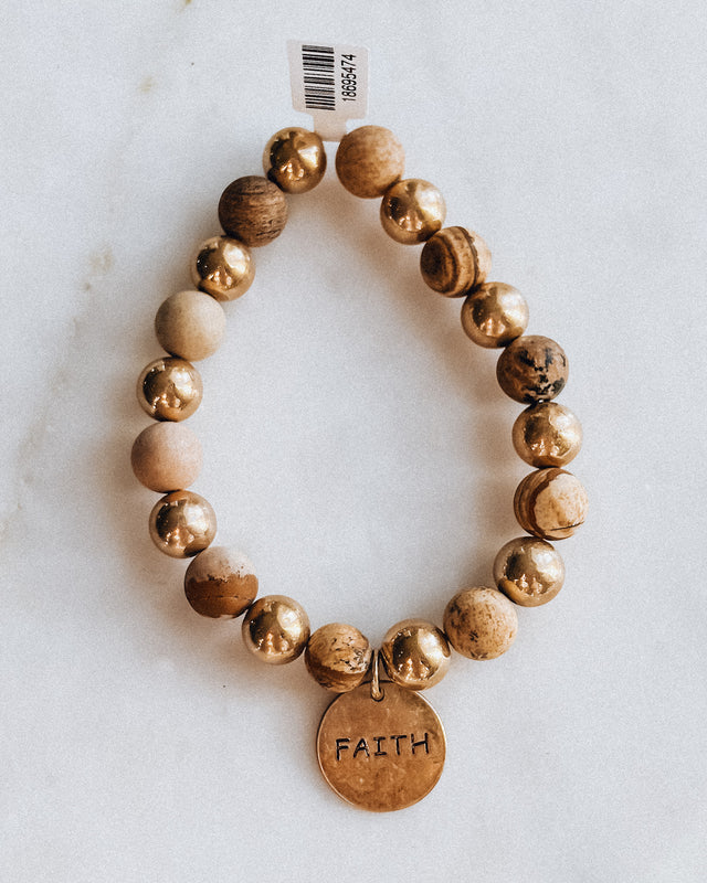 Faith Bracelet [gold/brown]