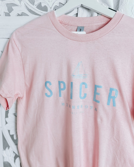 Spicer Sail Tee [light pink/light blue]