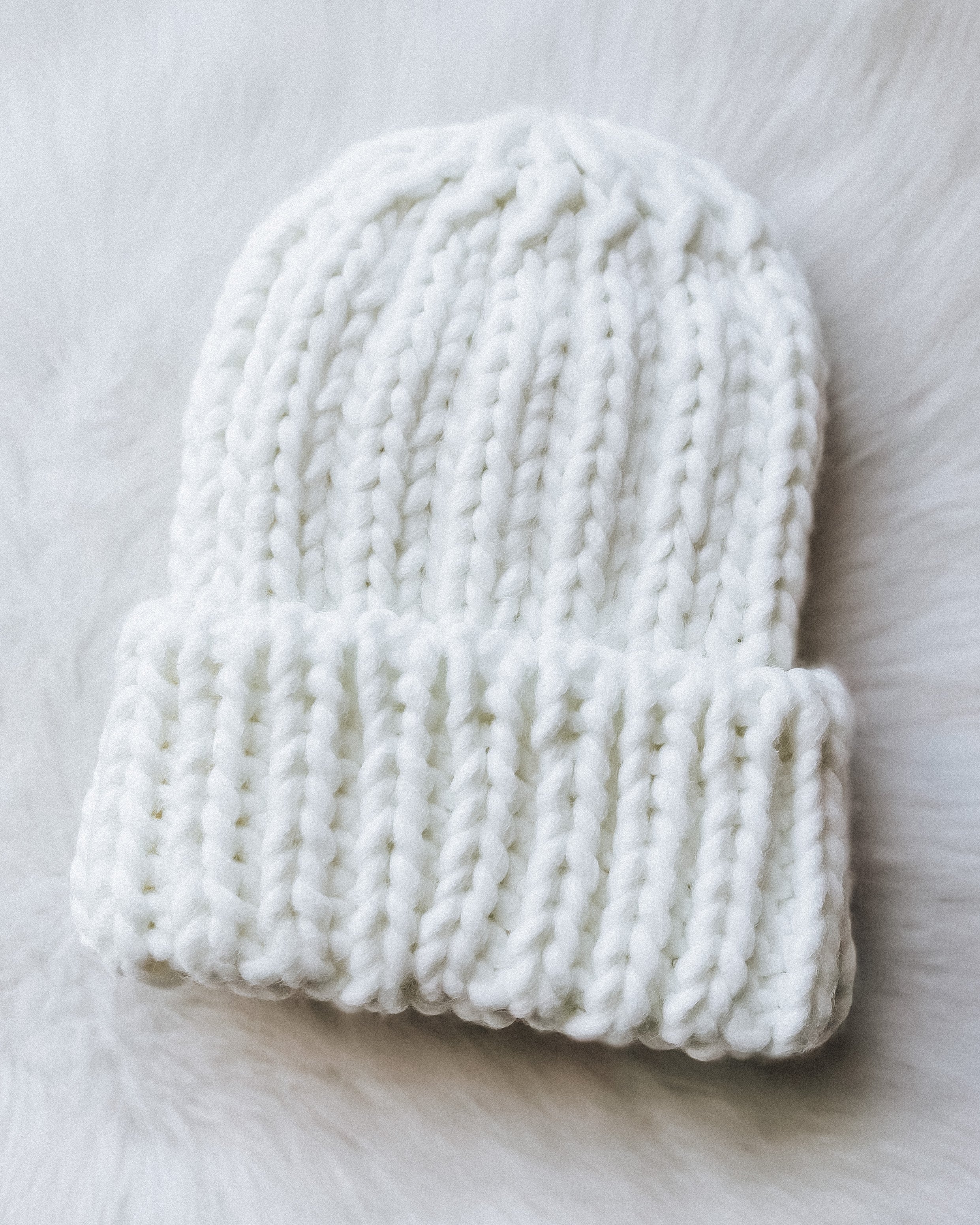 Chunky Knit Beanie [white]