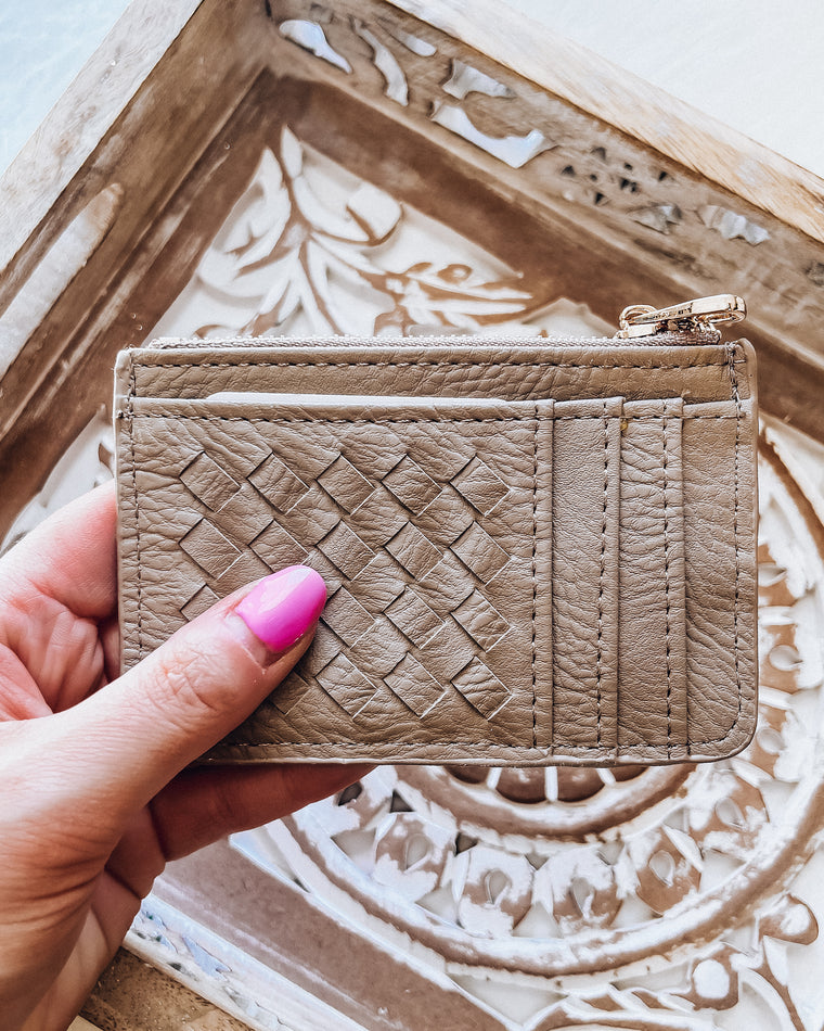 Quilted Money/Card Holder [mocha]