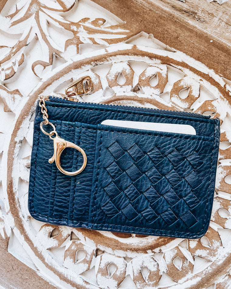 Quilted Money/Card Holder [navy]