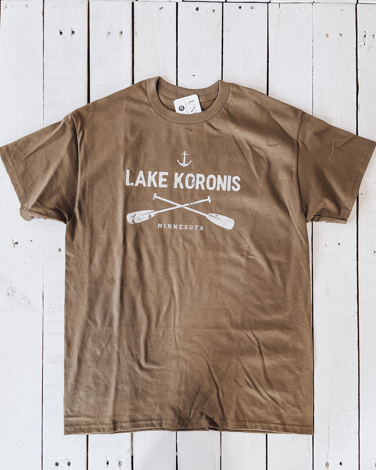 Lake Koronis Paddles unisex tshirt [mocha]