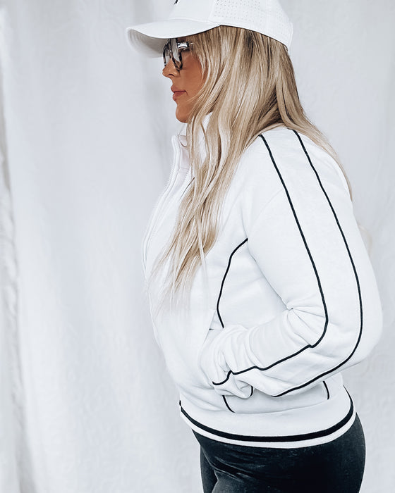 Meet On The Court Athletic Jacket [white]
