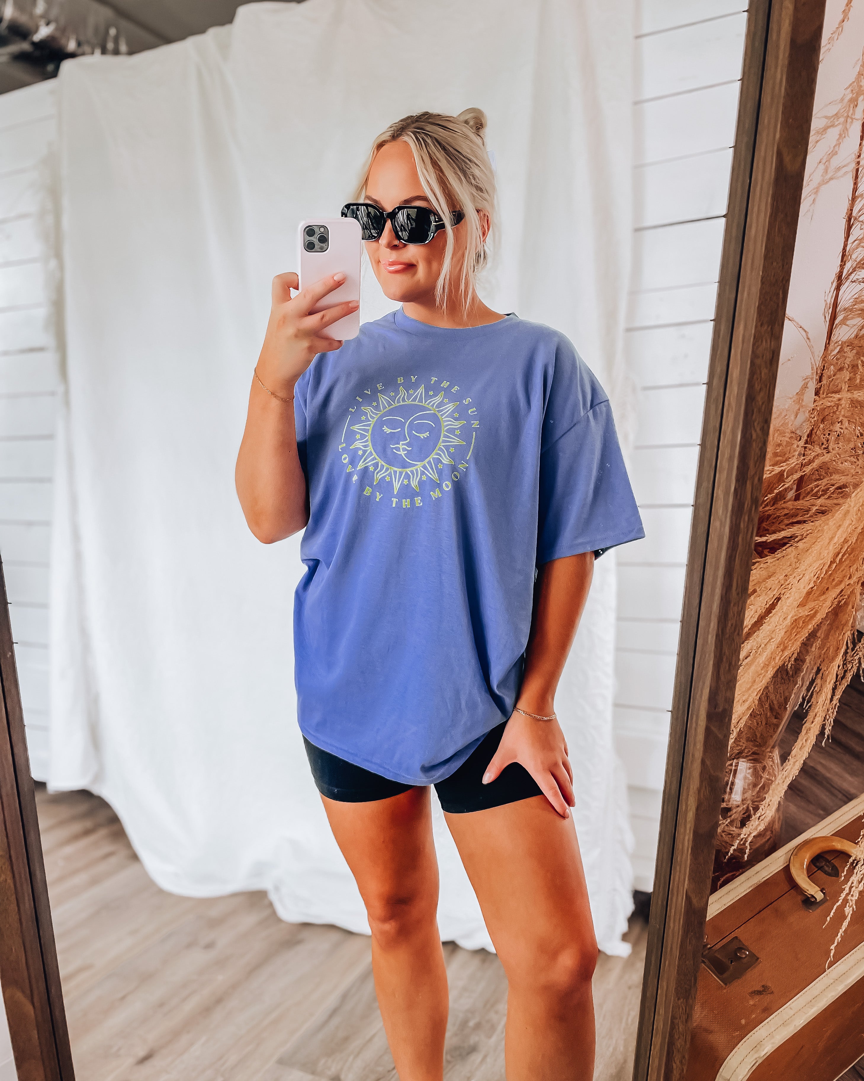 Live By The Sun Tee [periwinkle blue]