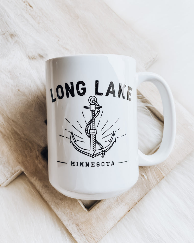 Long Lake Anchor Mug [blk/white]