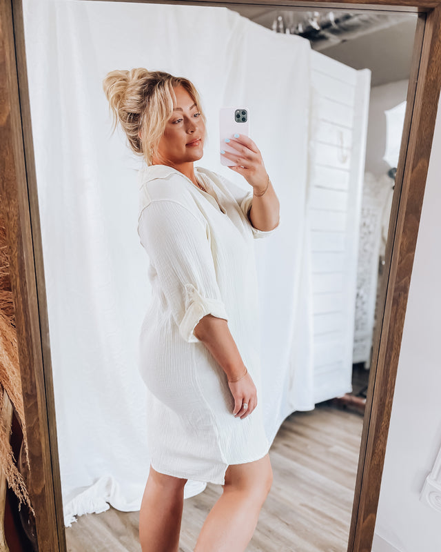 Set Sail Tunic Dress [cream]