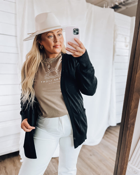 Be The Light Tee [brown/cream]