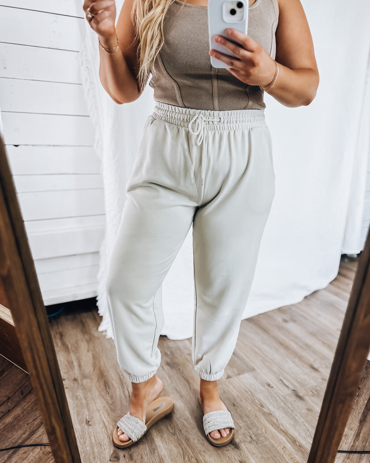 Calm & Collected Sweatpants [smokey taupe]