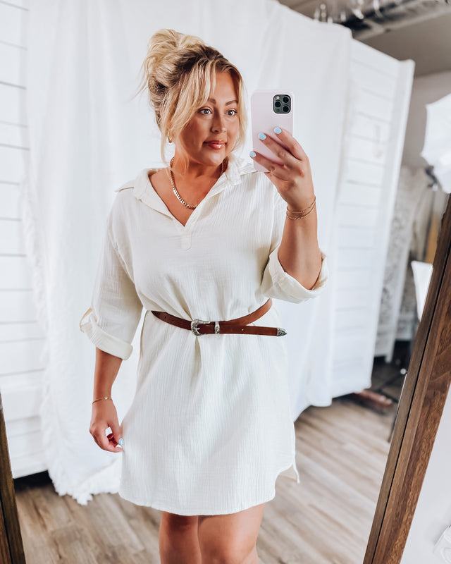 Set Sail Tunic Dress [cream]
