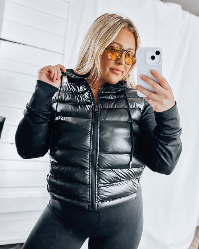 Keeping it Kool Puffer Athletic Jacket [black]