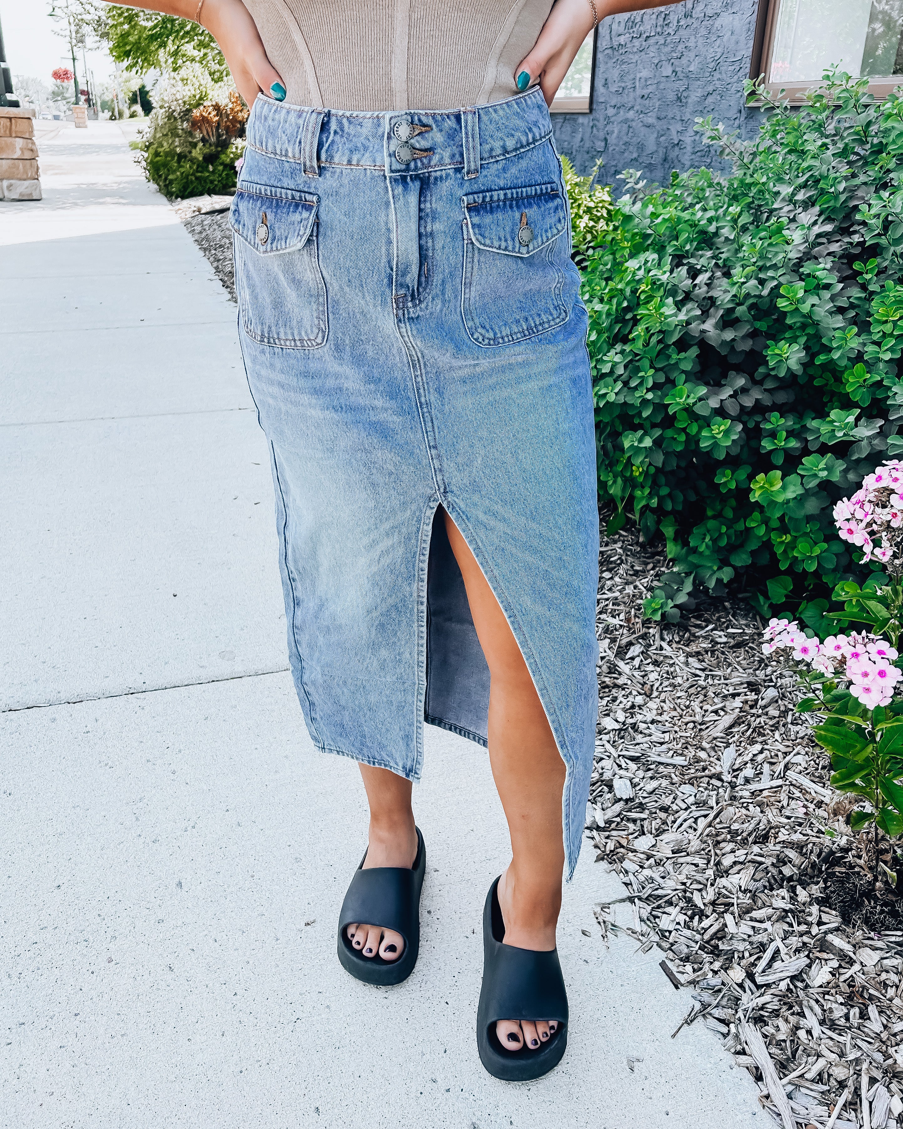 Love Letter Skirt [med wash]