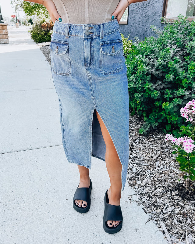 Love Letter Skirt [med wash]