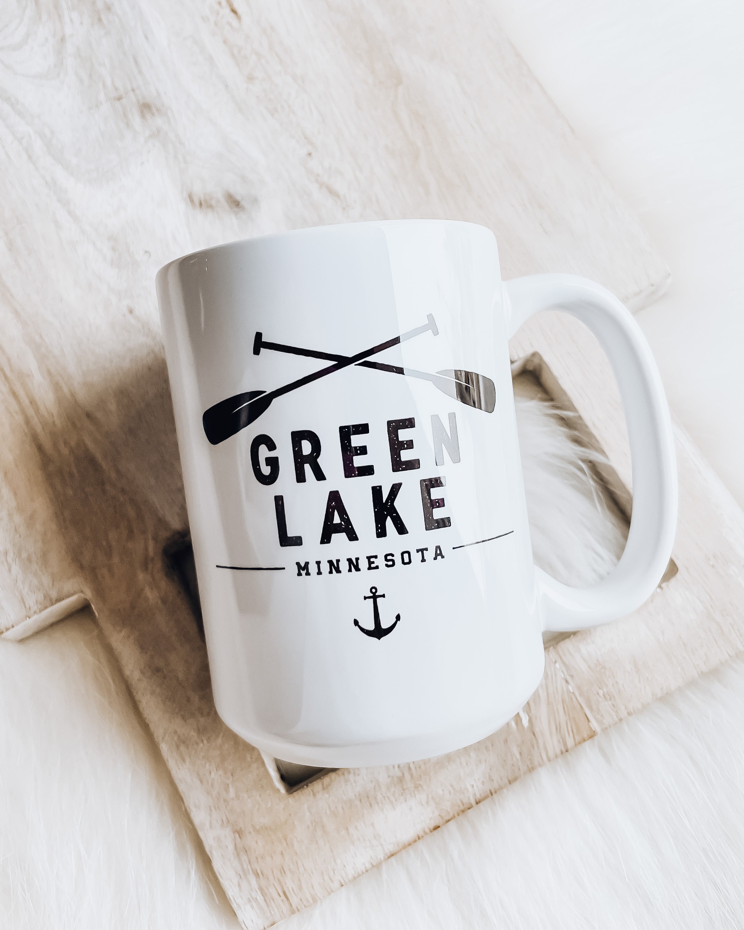 Green Lake Paddles Mug [blk/white]