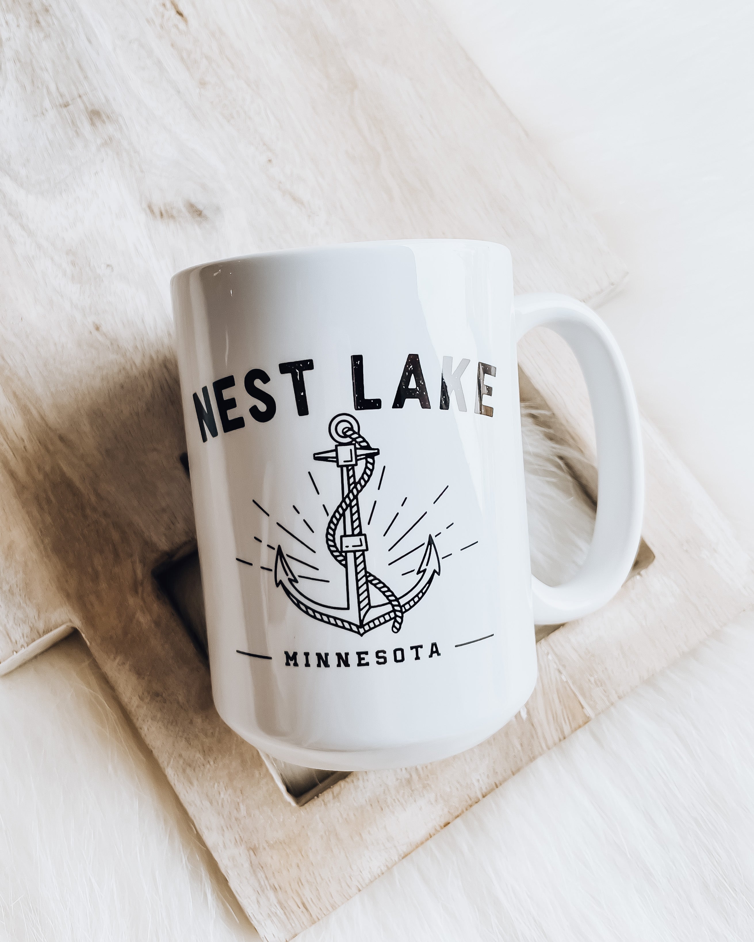 Nest Lake Anchor Mug [blk/white]