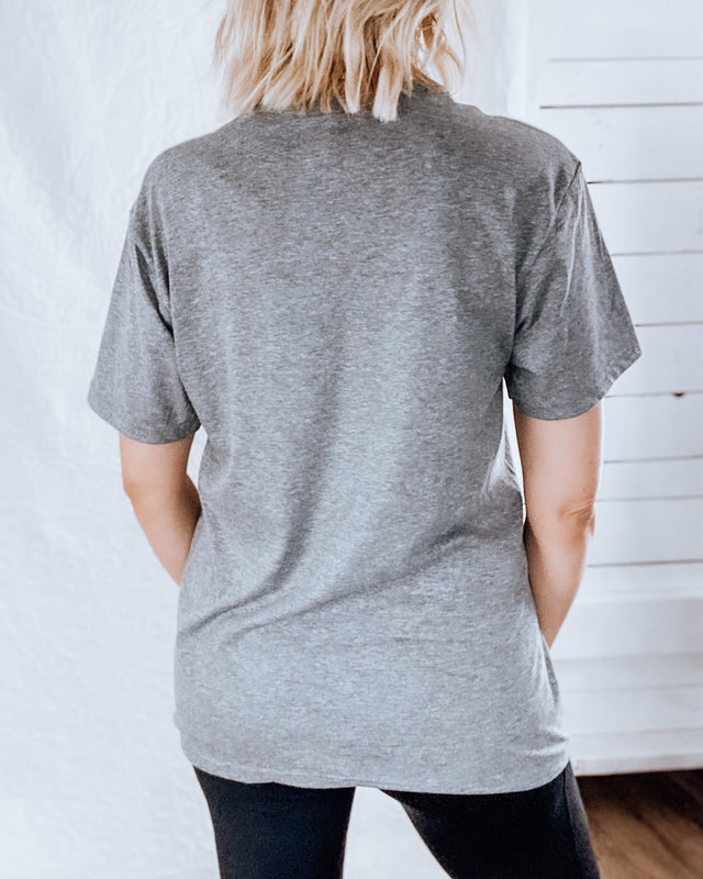 green lake minnesota athletic tee UNISEX [hthr grey/white]