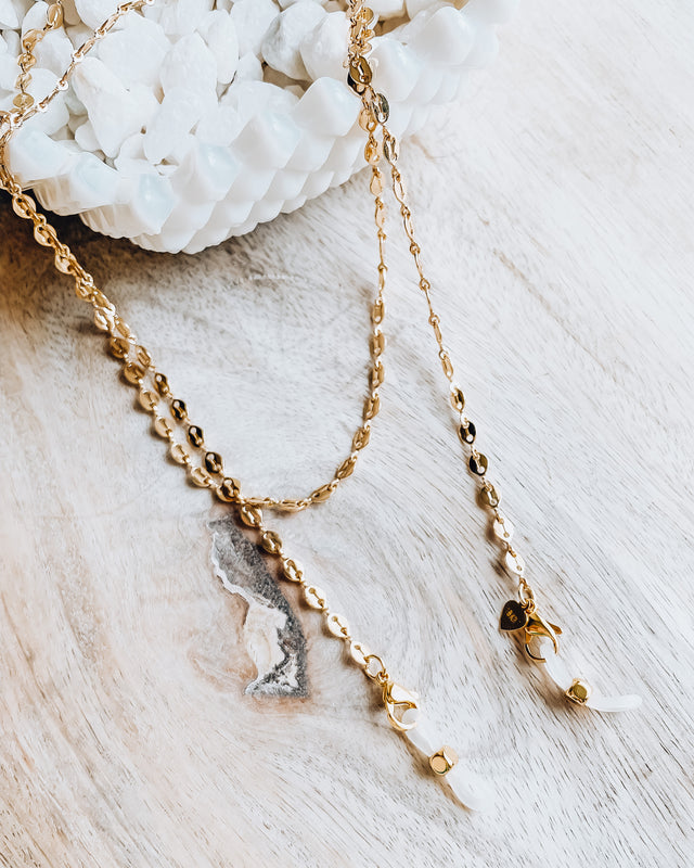 2 in 1 Aphrodite eyewear holder & Necklace [gold]