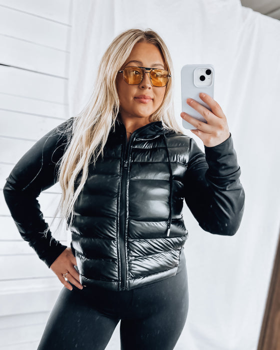 Keeping it Kool Puffer Athletic Jacket [black]