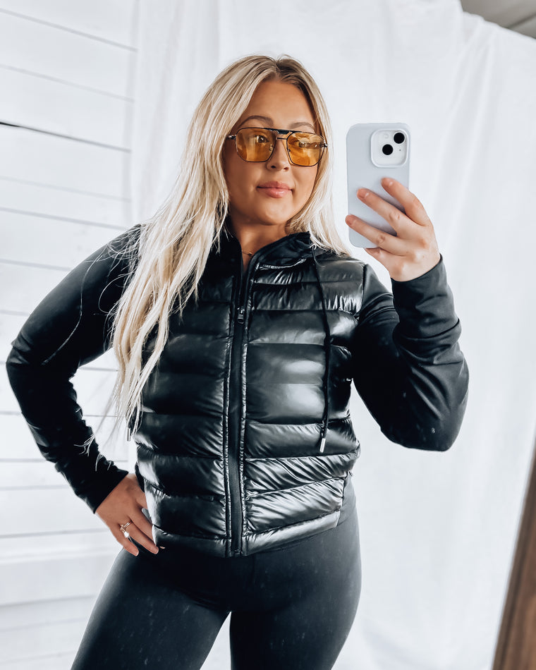 Keeping it Kool Puffer Athletic Jacket [black]