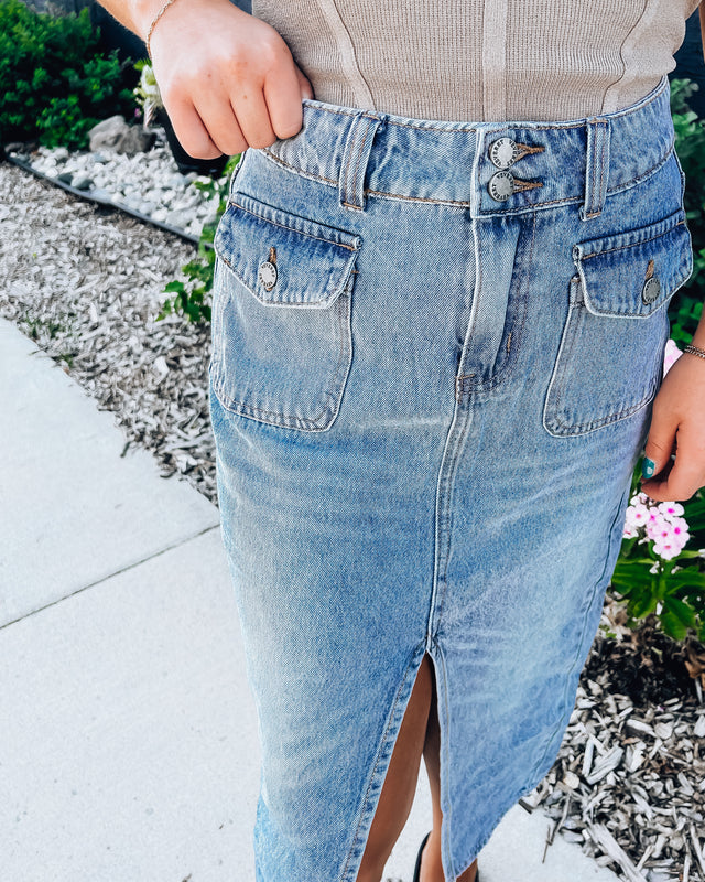 Love Letter Skirt [med wash]